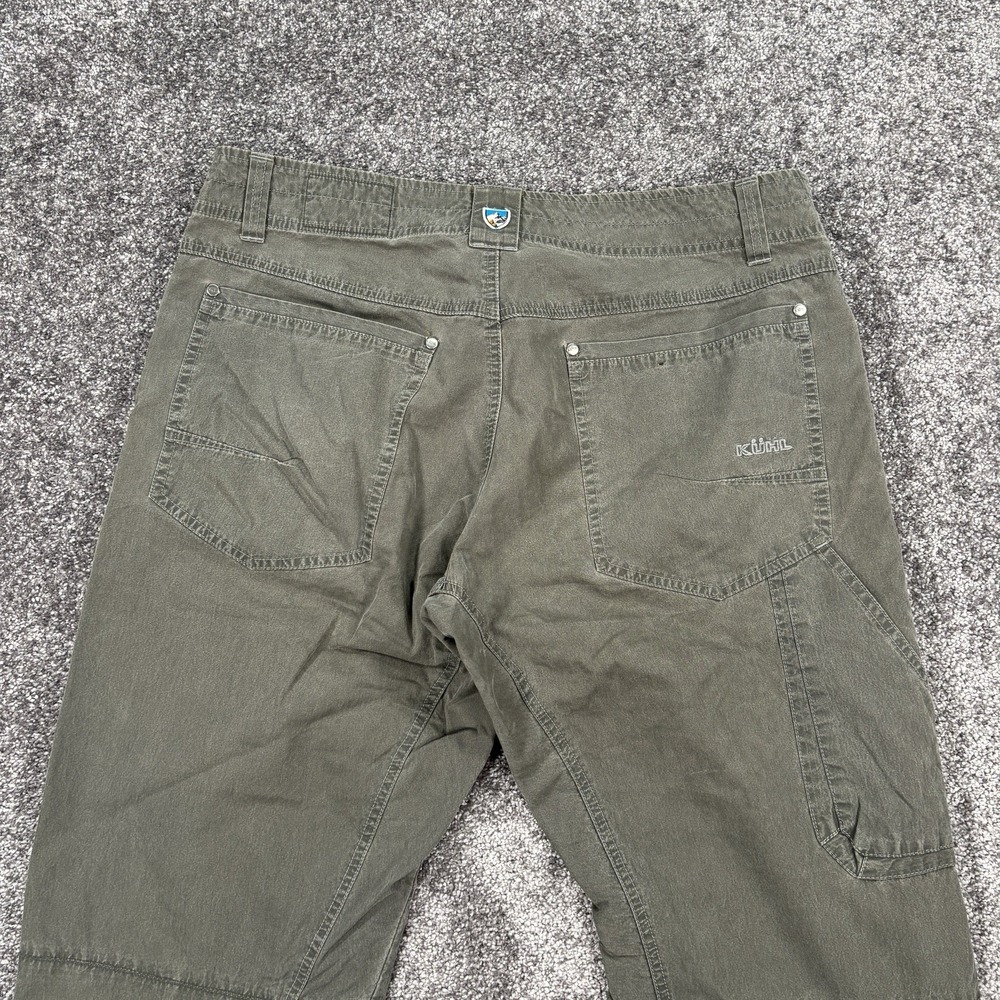 Kuhl Revolvr Pants Mens 34x30 Gray Vintage Patina Dye Canvas Hiking Outdoor - Picture 2 of 14
